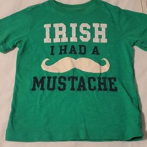 Carter's green short sleeve tee size 4 t boys